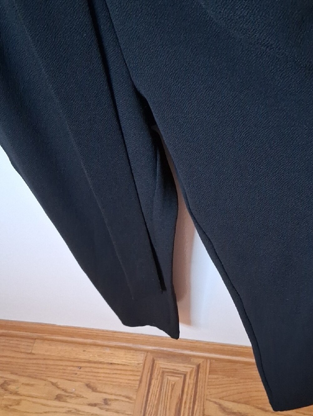 Prologue Women's Size Small Black Midi Jumpsuit with V-Neck and Tie Waist - Picture 5 of 9